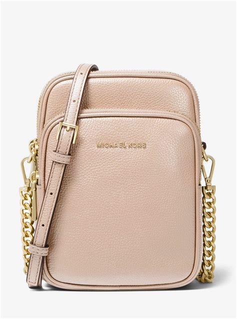 michael kors jet set large pebbled leather crossbody bag|michael kors jetset crossbody bag.